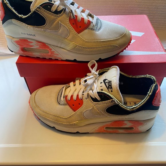 Men's Nike Air Max III PRM Archetype White/Bright Crimson 10 - Picture 3 of 7